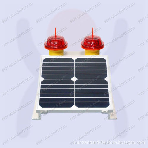 Solar Low-Intensity Aviation Obstruction Light Type A - Double Lights (SS-L810A-SD)